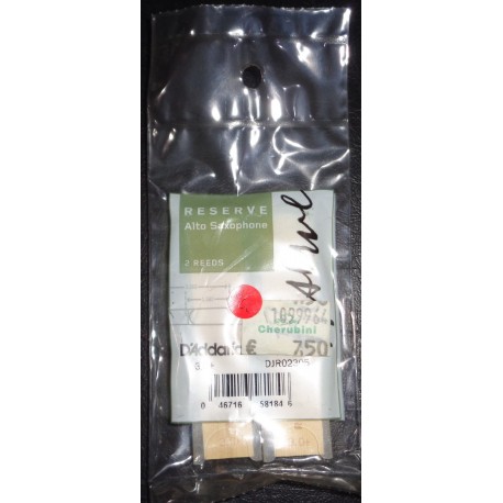 D'ADDARIO RESERVE ALTO SAXOPHONE 2 REEDS 3.0+ DJR02305