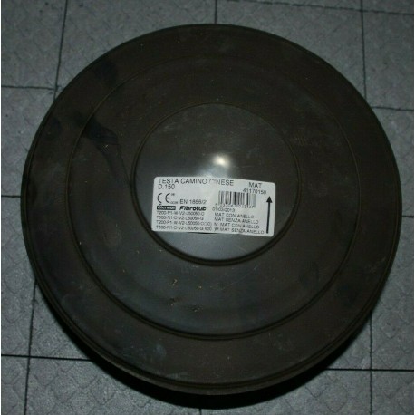 TESTA DI CAMINO CINESE ACCIAIO INOX DIAMETRO 150mm PER CANNA FUMARIA FIBROTUBI