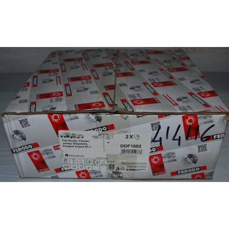 DDF1602 FERODO Disco freno COPPIA per CITROEN, FIAT, PEUGEOT