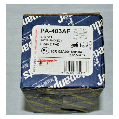PA-403AF JAPANPARTS KIT PASTIGLIE FRENO PER HONDA CIVIC VIII IX