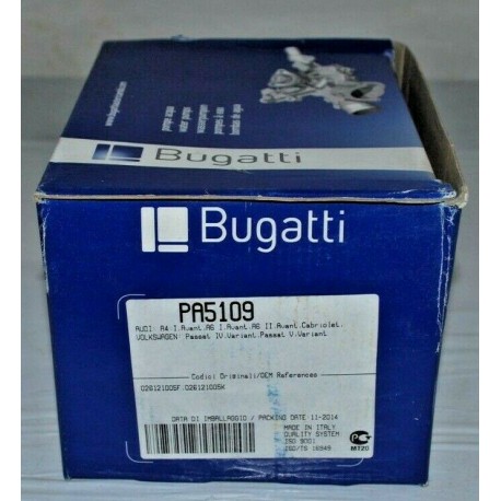 PA5109 POMPA ACQUA BUGATTI NUOVA PER AUDI A4, A6, PASSAT VARIANT