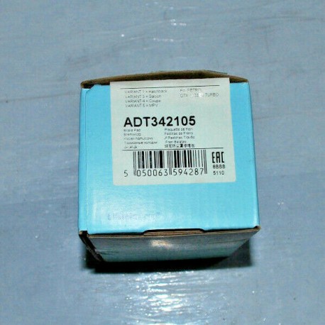 ADT342105 BLUE PRINT KIT PASTIGLIE FRENO PER TOYOTA CELICA COROLLA PRIUS YARIS
