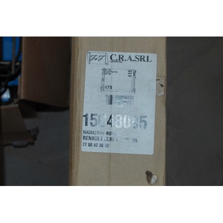 15C48095 7700428082 Radiatore, Raffreddamento motore PER RENAULT DACIA