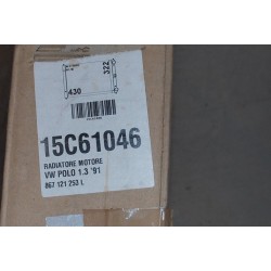 15C61046 867121253L Radiatore PRESENTA AMMACCATURE ALETTE PER VW POLO II