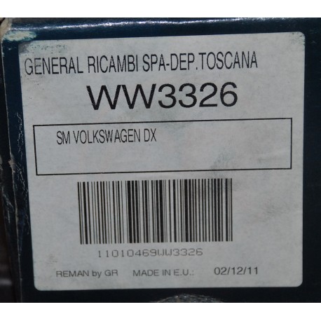 WW3326 GENERAL RICAMBI Semiasse anteriore Dx PER VW GOLF TOURAN